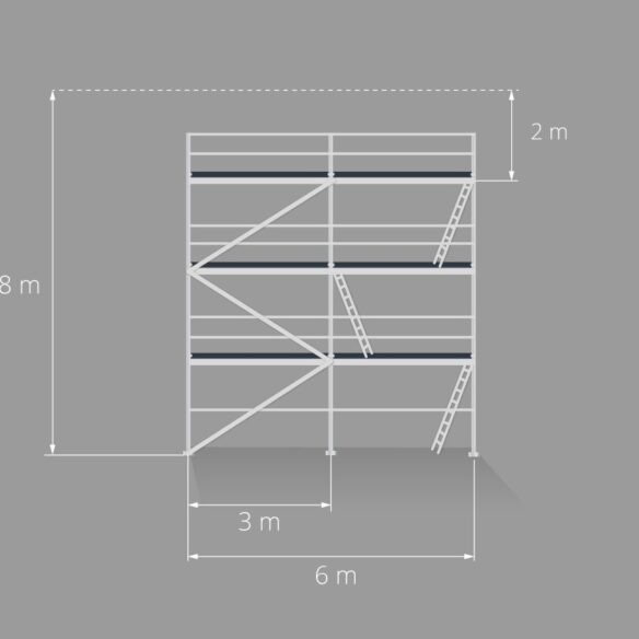 Gerüst – Fassadengerüst – Malergerüst ️